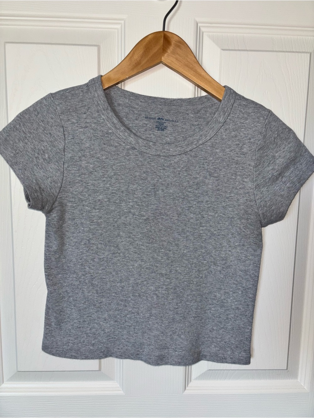 Brandy Melville Heather Grey Short Sleeve Crewneck Tee